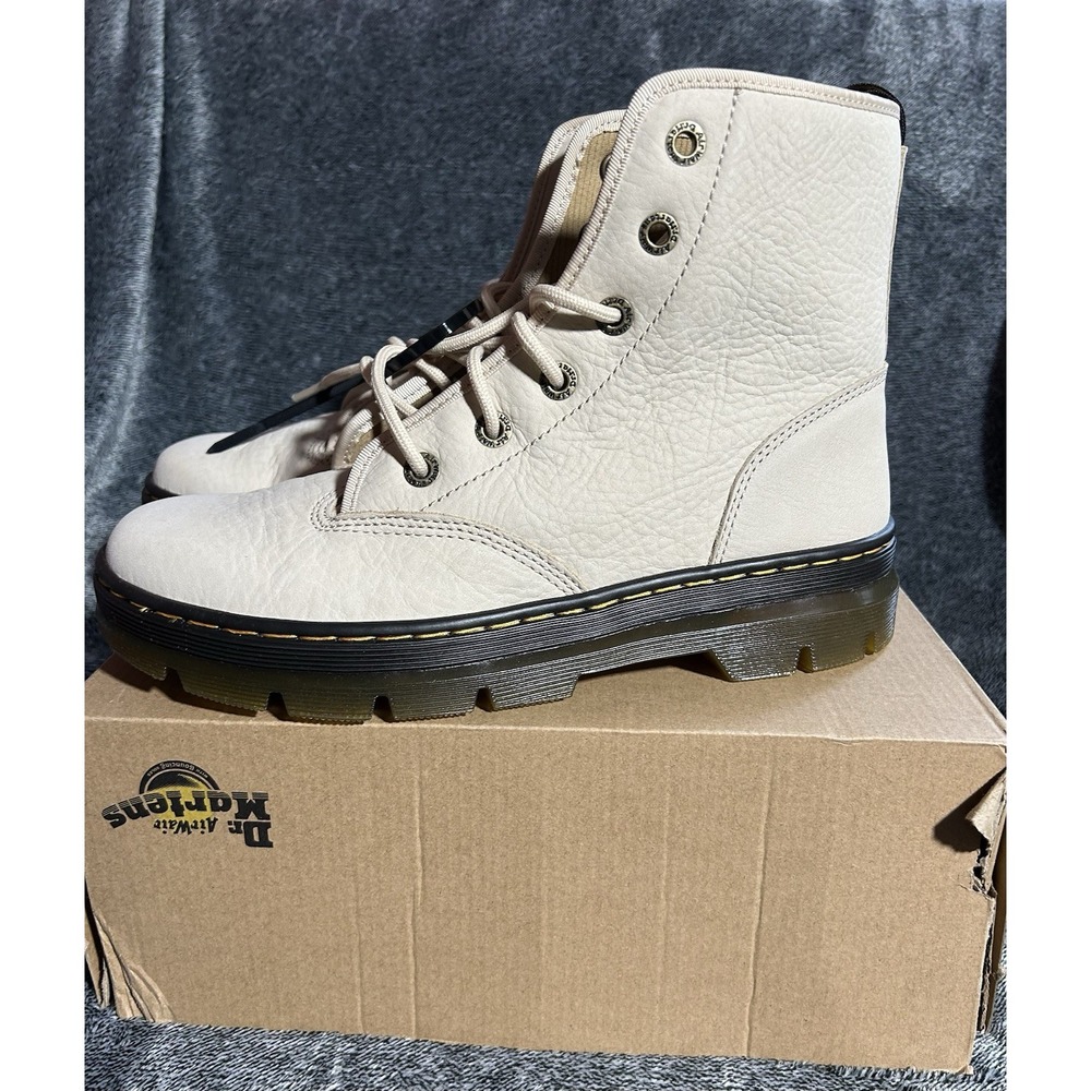 Dr. Martens Charlee Chukka Parchment Beige Women's 10 Milled Nubuck Boots